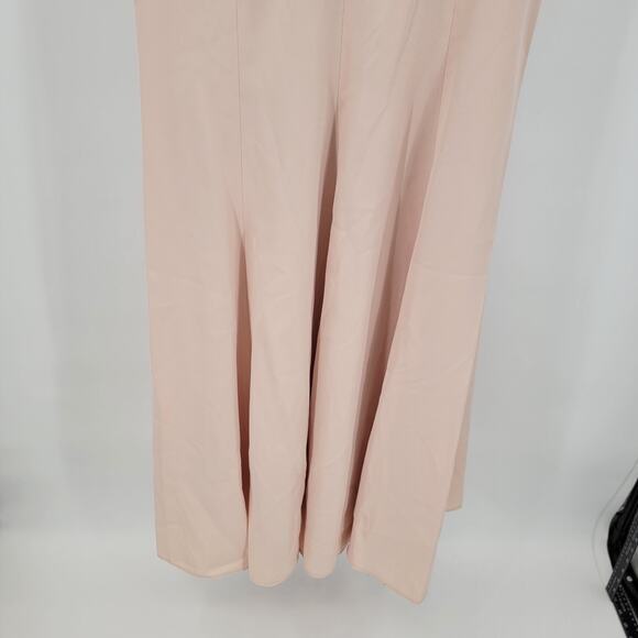 NEW After Six Women's Crepe One Shoulder Draped Cowl Neck Maxi Dress Size 6 Reg - Picture 13 of 16